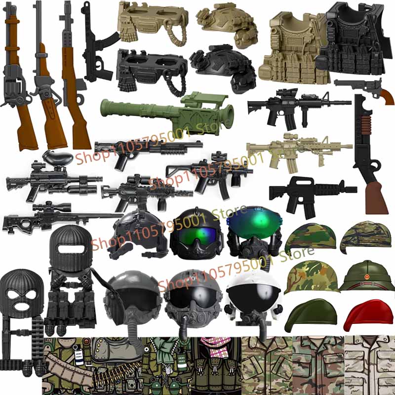 3D Printing Lego Bricks - Military US Soldiers Figures Building Blocks