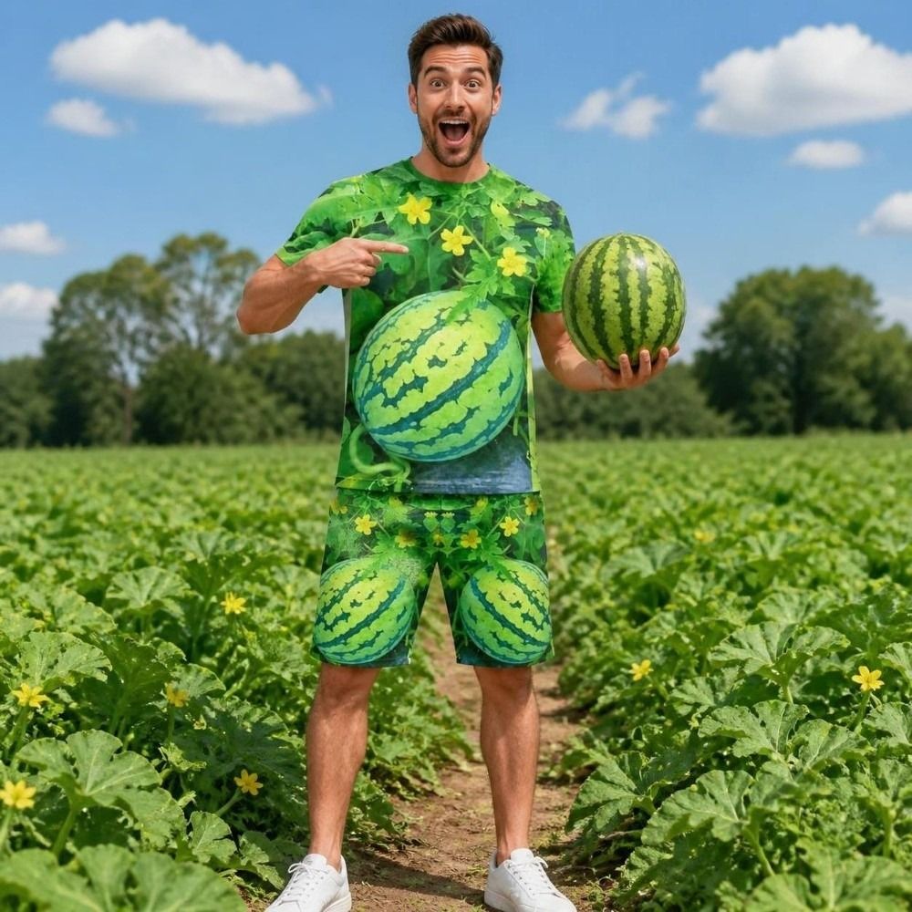 3D Print Fruit Graphic Tee Sho - đánh giá và giá 3D Printing Custom